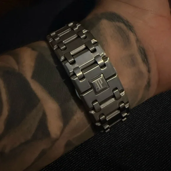 Audemars Piguet Silver Case with Deep Blue Dial - Picture 4 of 5